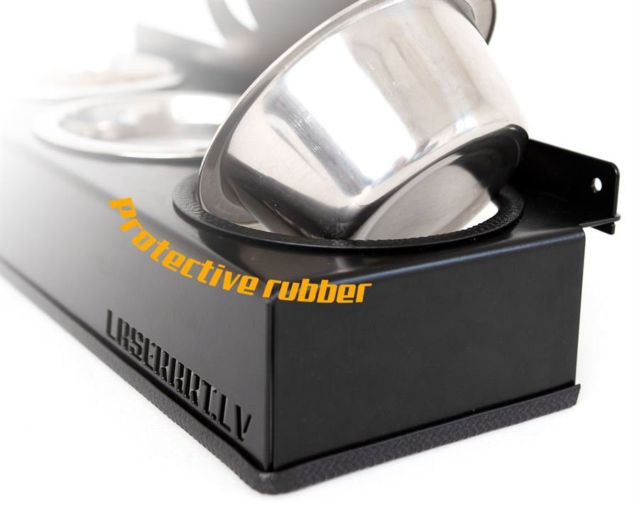 2-Bowl Dog Feeder, Leonbergers  Dog breed, Raised Feeding Station